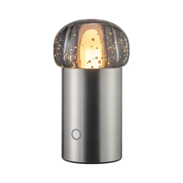 Blomus - Iris LED Akkuleuchte, 10 x 18 cm, gun metal