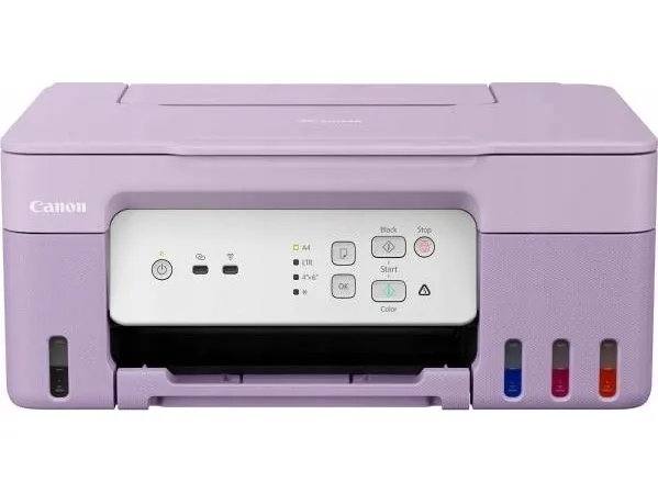 Canon PIXMA G3430 MegaTank - Multifunktionsprinter - farve - blækprinter - kan genopfyldes - Legal (216 x 356 mm) (original) - A4/Legal (medie) - op til 11 ipm (udskriver) - 100 ark - USB 2.0, Wi-Fi(n) - violet