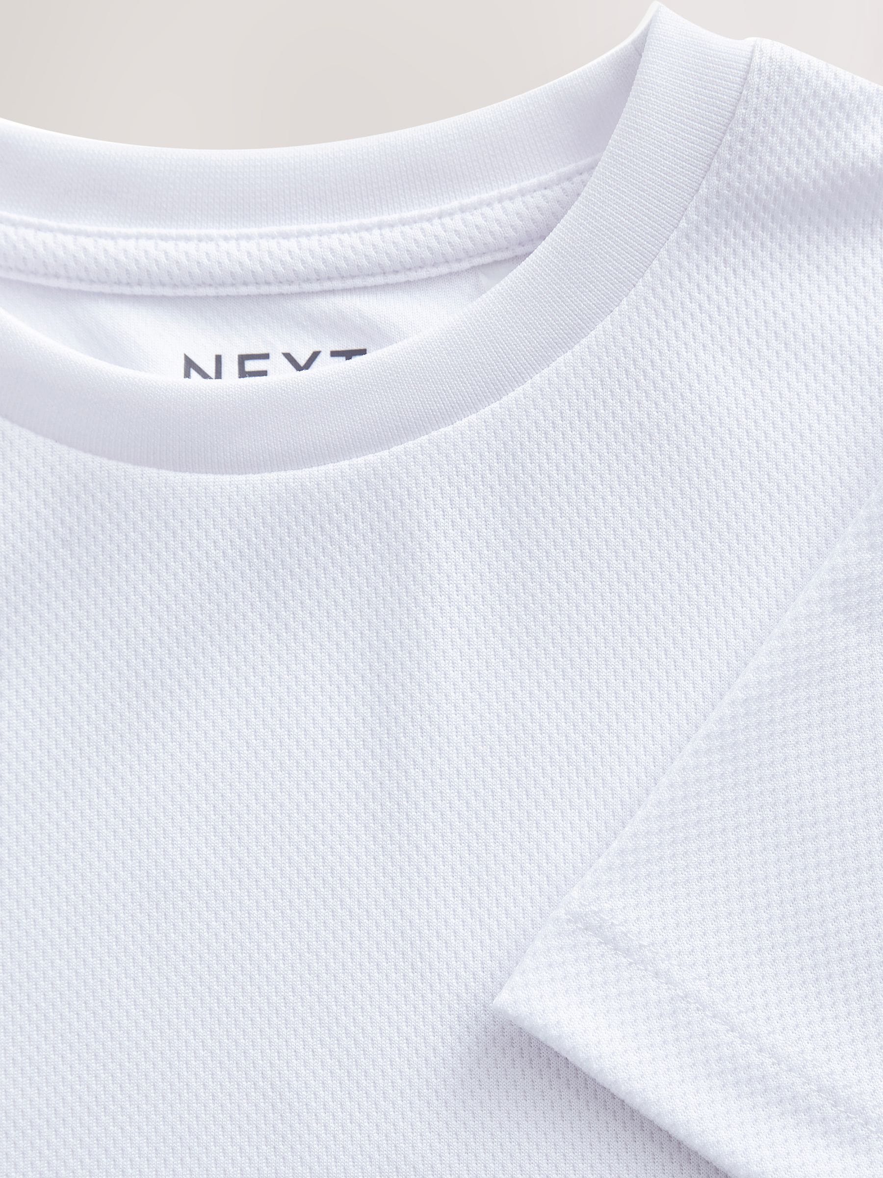 Wit - Sportshirt (3-16 jr)