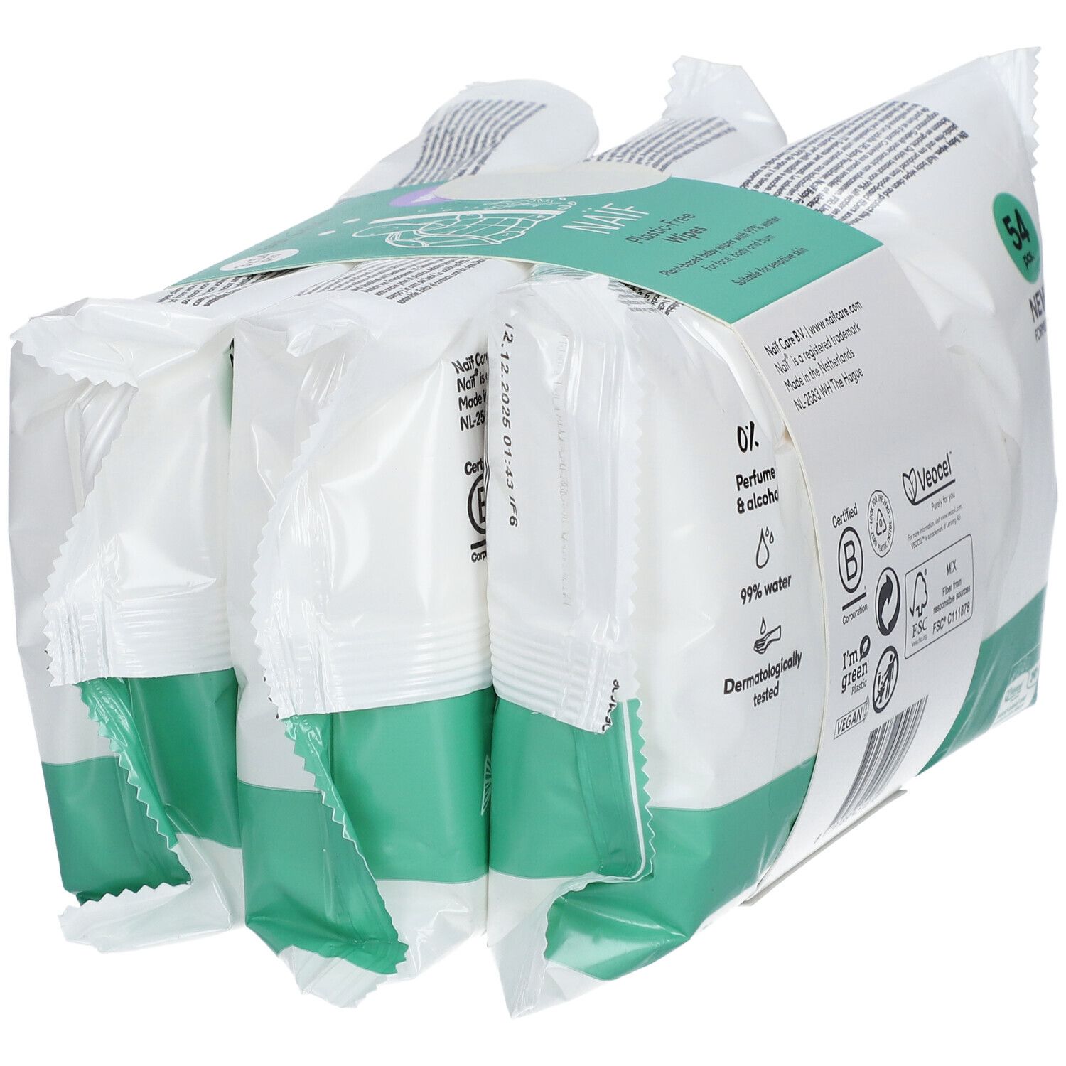 NAÏF® Baby & Kids Feuchttücher, kunststofffrei