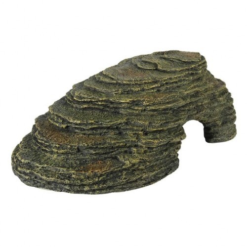 Caverna de canto para decoração de aquário, cor verde