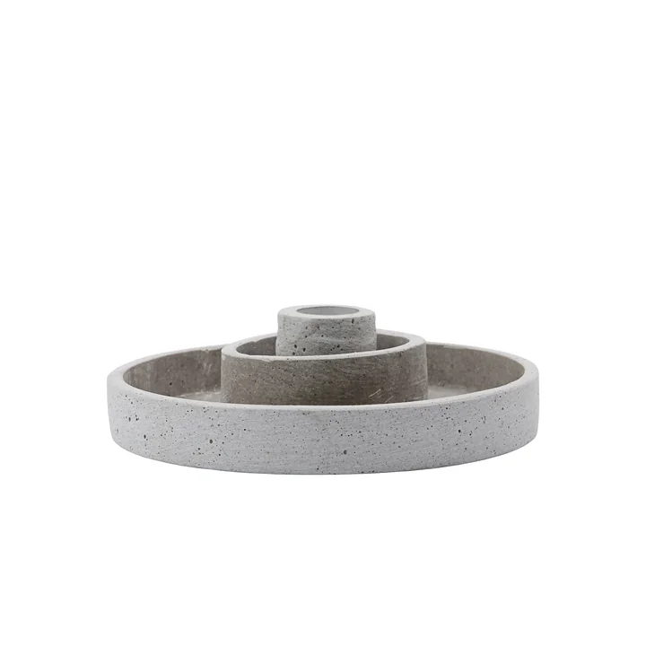 House Doctor - Daca Kerzenhalter, Ø 15 cm, grau
