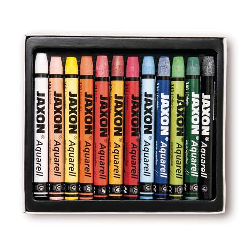 JAXON® Aquarell wasservermalbare Wachspastelle