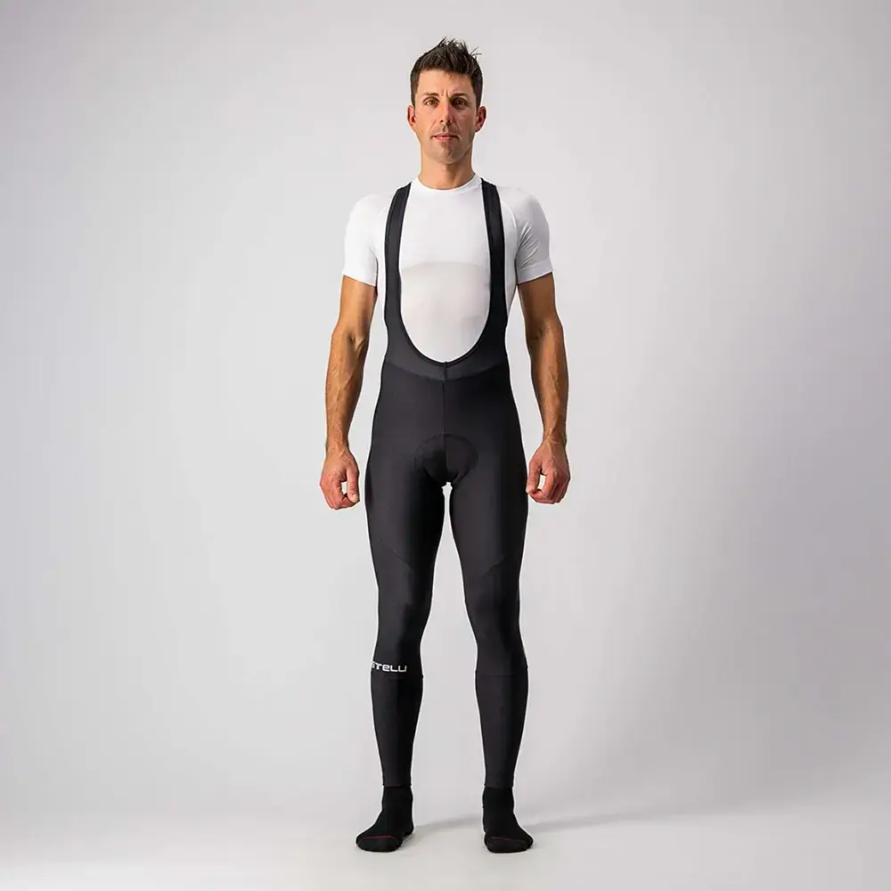 Castelli Entrata Fietsbroek Lang Met Zeem Zwart Heren