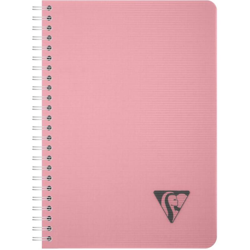Carnet reliure intégrale Linicolor ESSENCE A5 180 pages petits carreaux couverture plastique polypropyène rainuré - Assortis