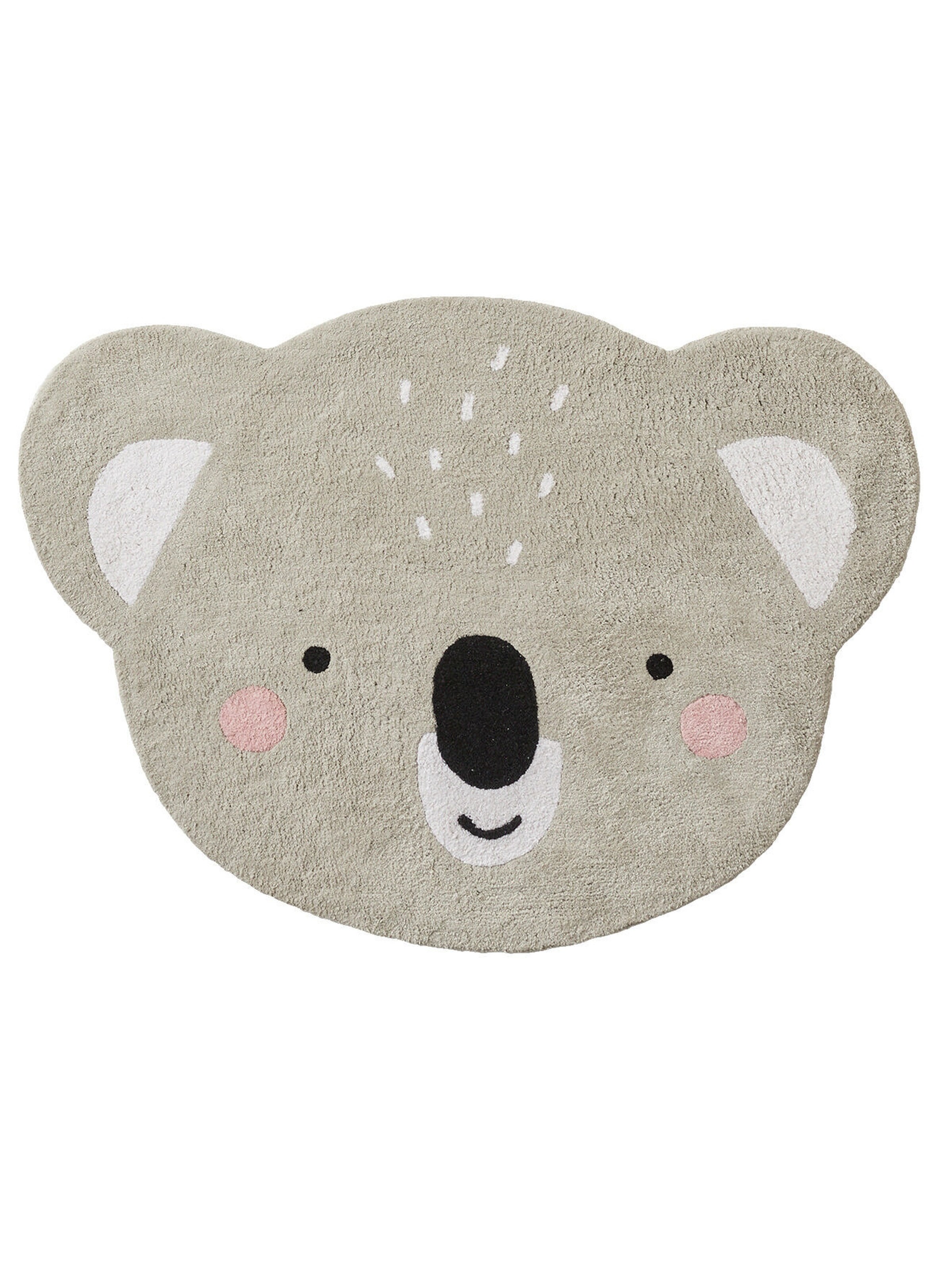 Vertbaudet Kinderzimmer Teppich MINI ZOO, Koala grau