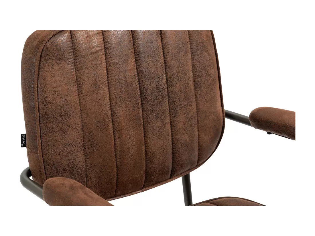 Chaise de bureau - Similicuir - Cognac - Natrona