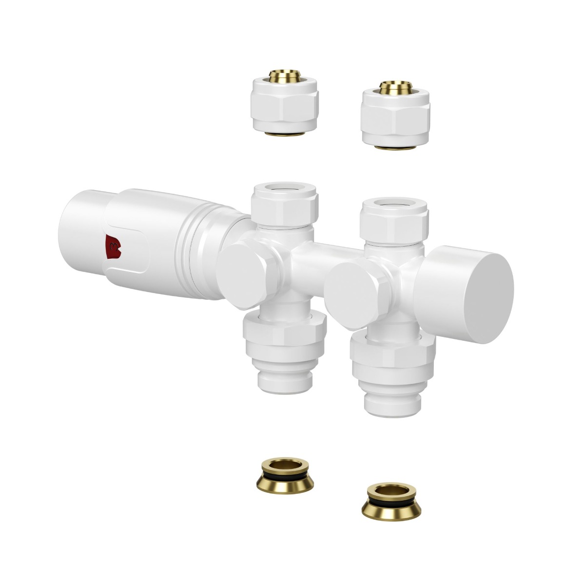 Sanigoods thermostatische radiatorkraan recht 1/2