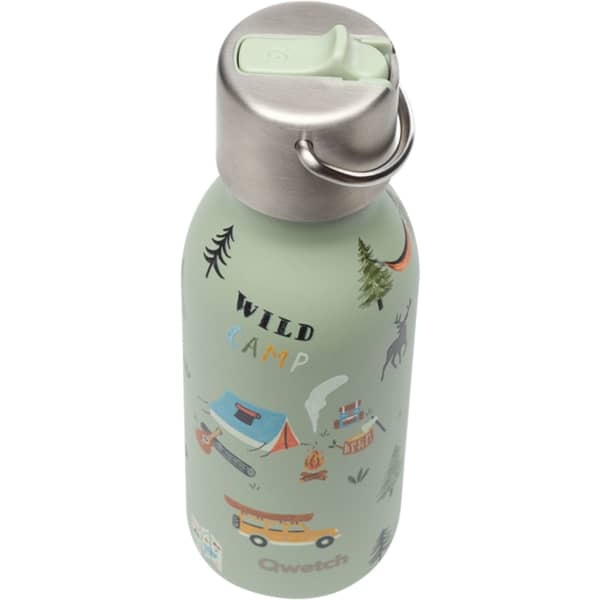 Bouteille isotherme QWETCH INSULATED STAINLESS STEEL BOTTLE KIDS YOSEMITE 350ML SAGE GREEN