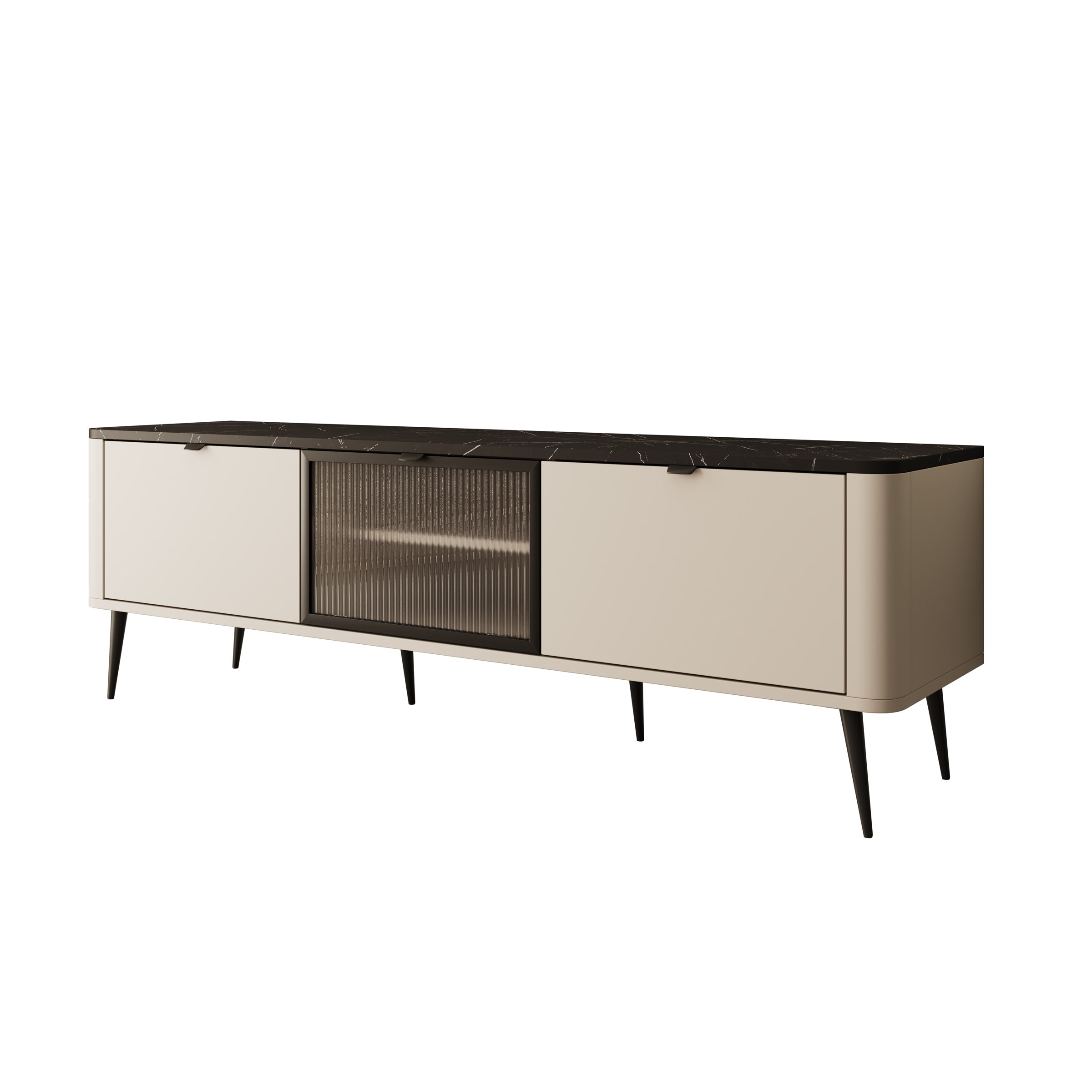 Mace - TV-Meubel - Beige - 160x40x52 cm