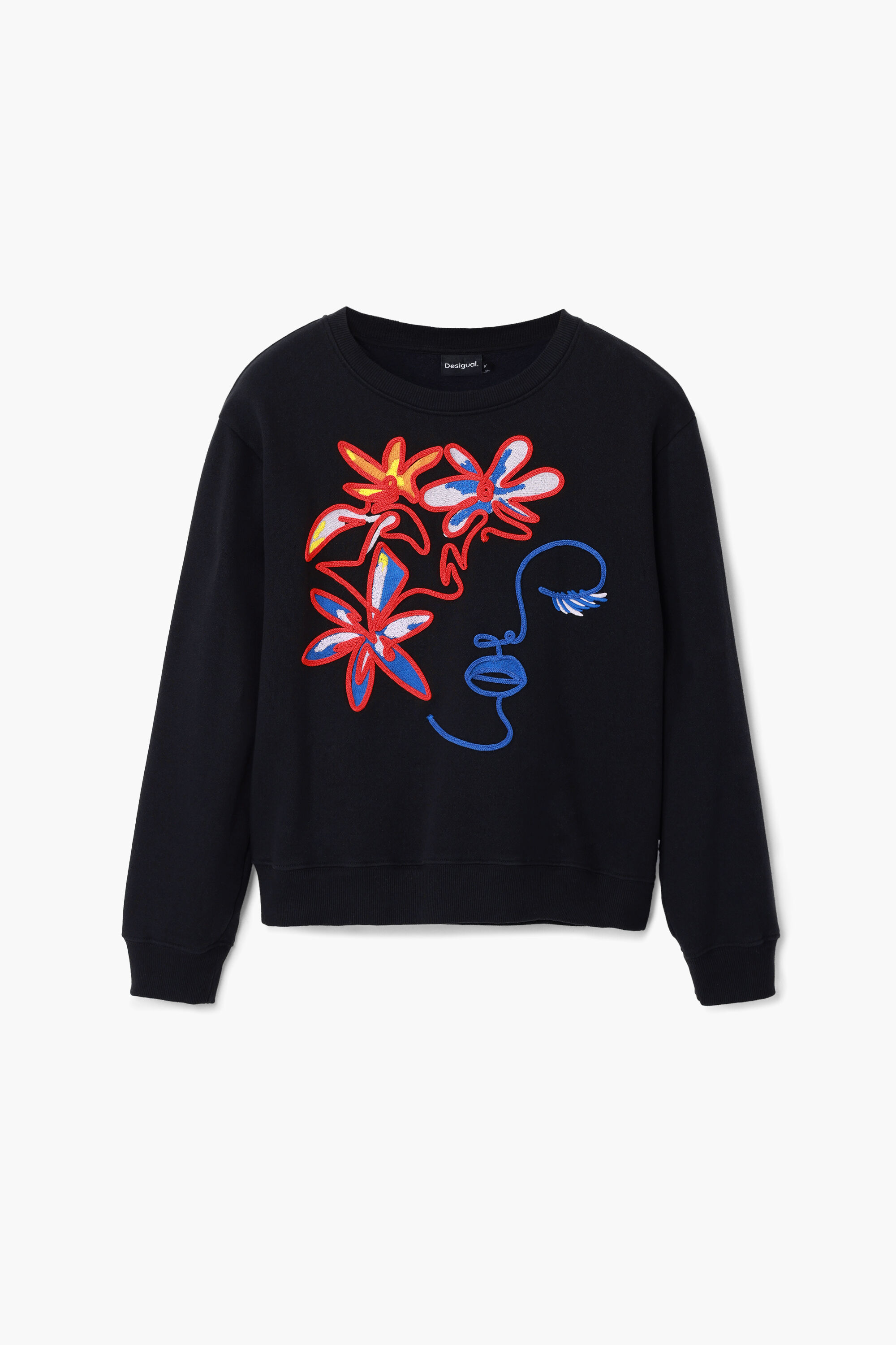 Suéter estampado artístico