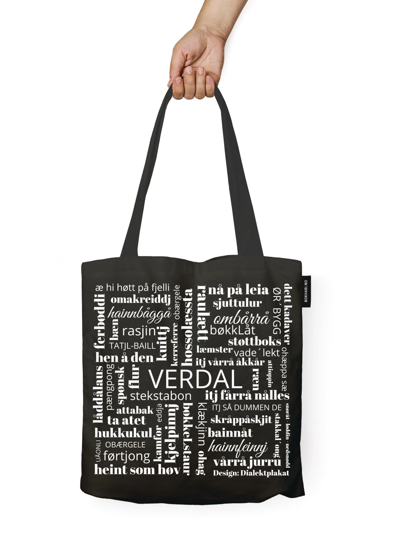 Handlenett svart - 38x40 cm