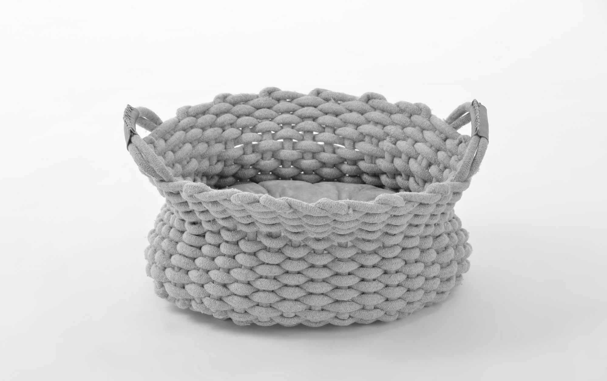Kuschelnest ROPE rund Katzenkorb Katzenkissen weich Katzenbett
