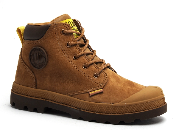 Palladium boots bottine enfant hicuffwp marron