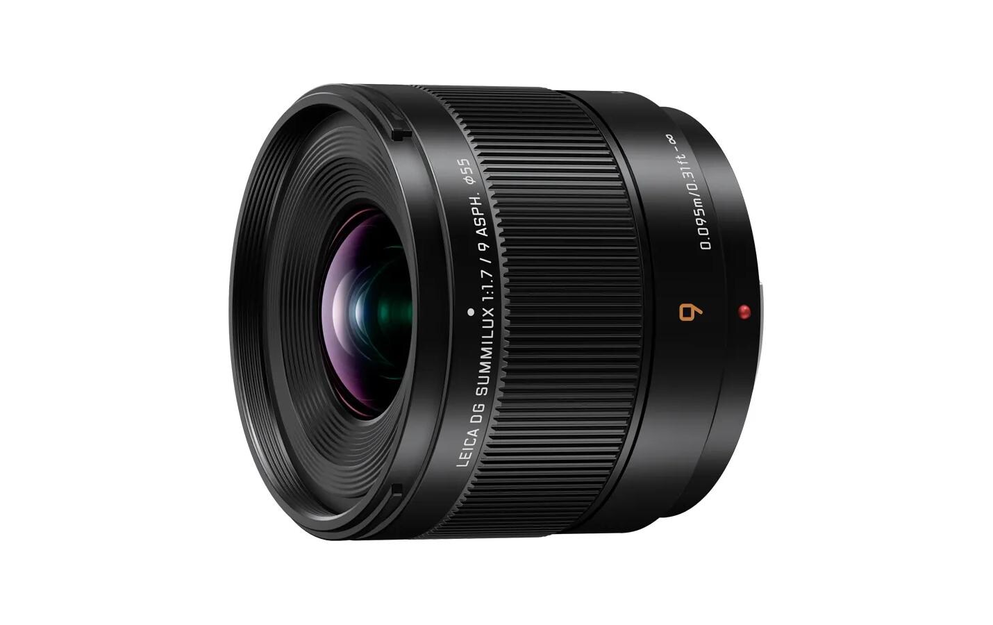 Festbrennweite Leica DG Summilux 9mm / f1.7 ASPH – MFT<br>Kompaktes 9 mm Objektiv (35 mm KB-Äquivalent: 18 mm) mit hoher Lichtstärke (F1.7) und fester Brennweite für Makroaufnahmen