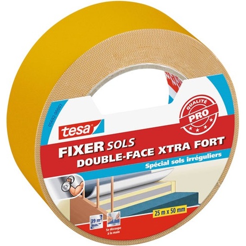 fixation sol double face moquette extrafort 25mx50mm