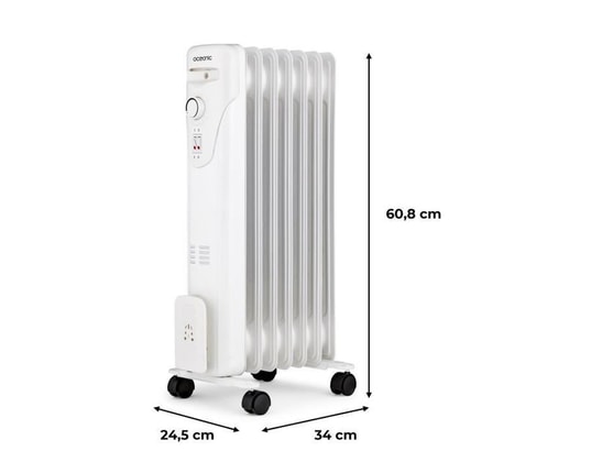 OCEANIC - Radiateur bain d'huile Radiateur électrique bain d'huile 1500w - 3 puissances - 7 ...