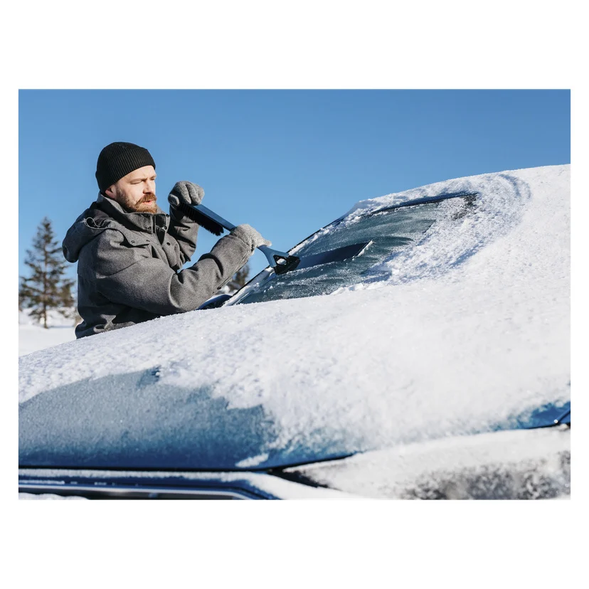 Snøkost med isskrape 52 cm