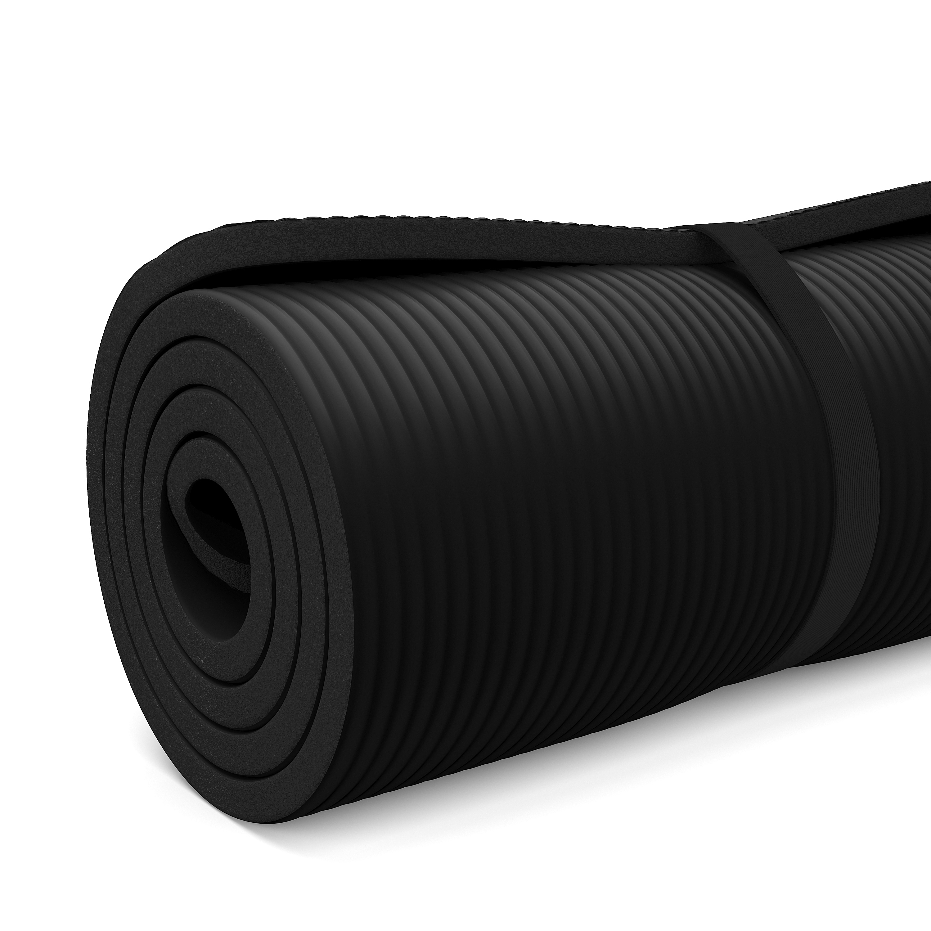 Fitnessmatte schwarz 190 x 100 x 1.5 cm