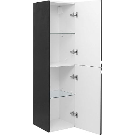 Sydney højskab 139 cm - mat sort