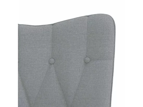 Chaise à bascule Gris clair Tissu