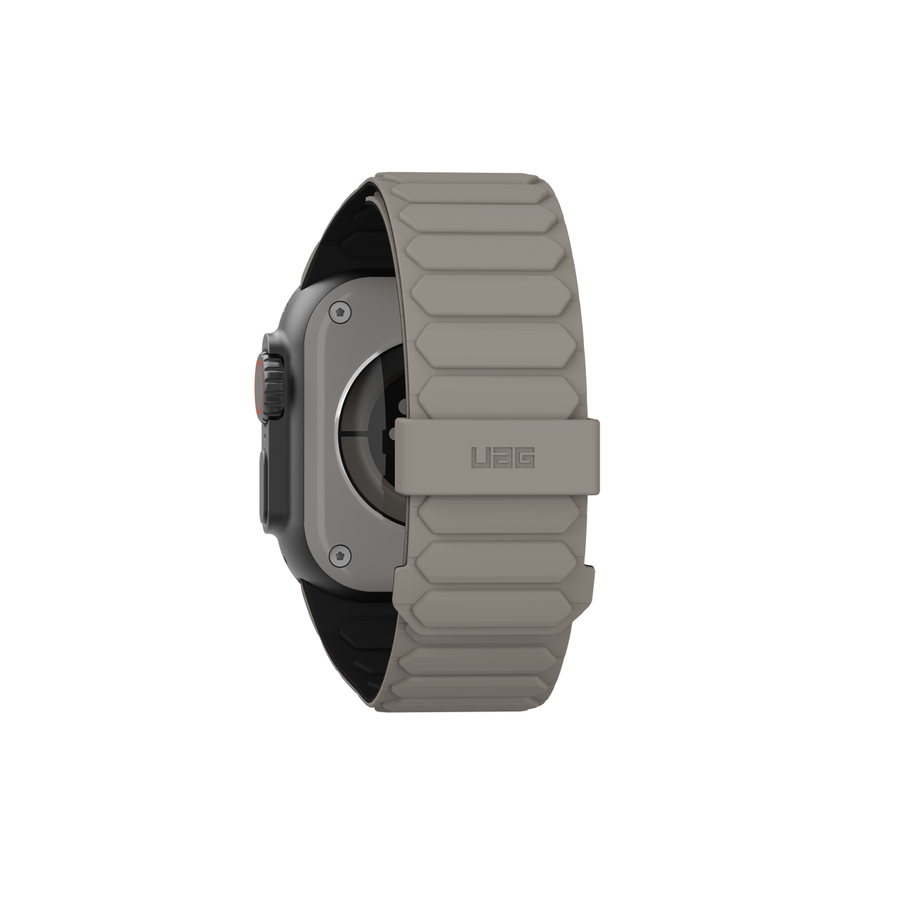 Apple Watch (42/41/40/38 mm) Pathfinder Watch Strap Magnetisches Silikon Armband (194161114036) - Black / Titanium