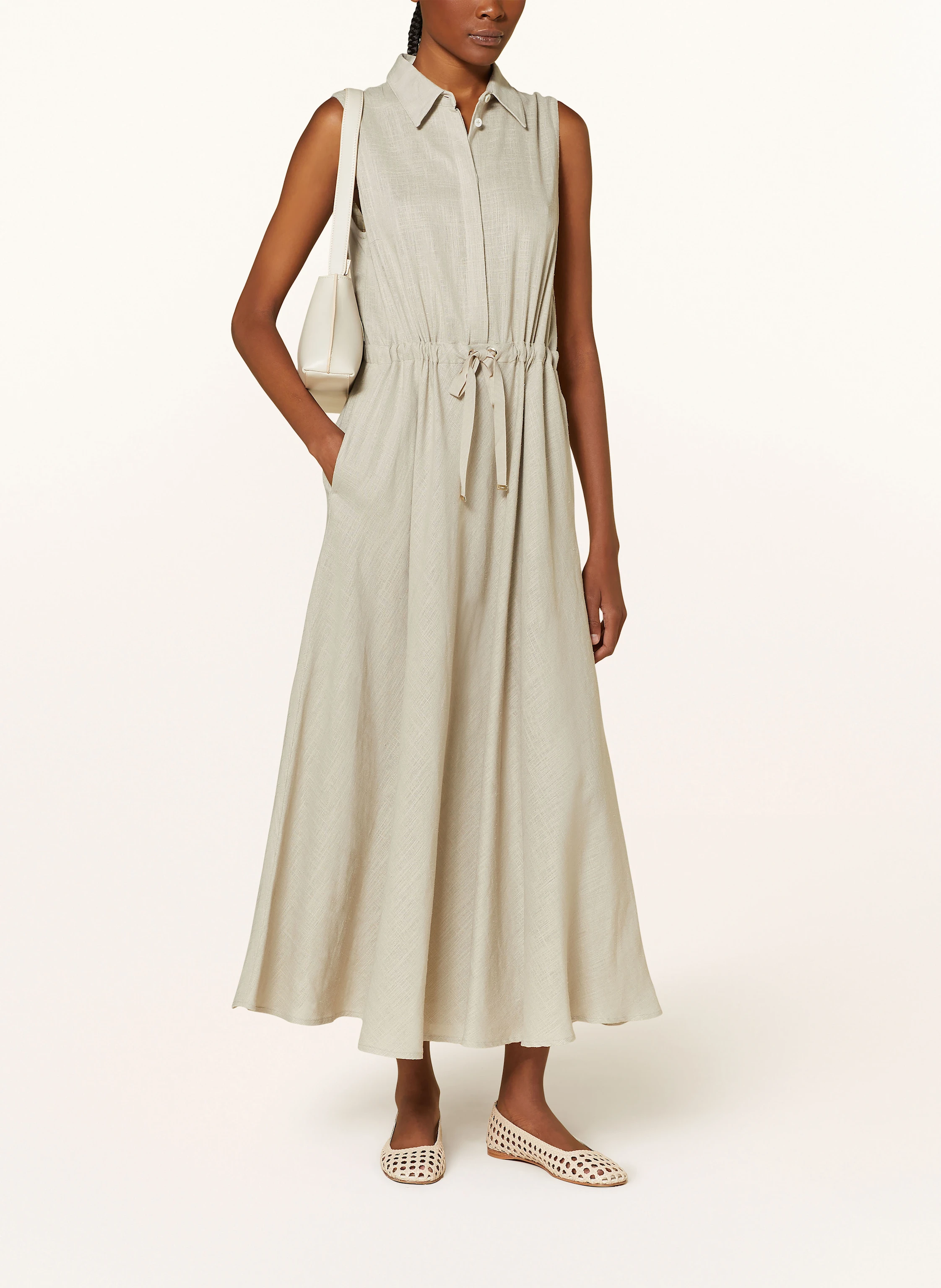 HERNO Hemdblusenkleid mit Leinen
