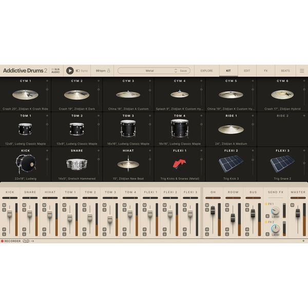 XLN Audio Addictive Drums 2 Metal Collection