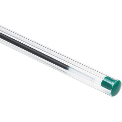 BIC Cristal - 4 Stylos à bille - vert - 1 mm - pointe moyenne