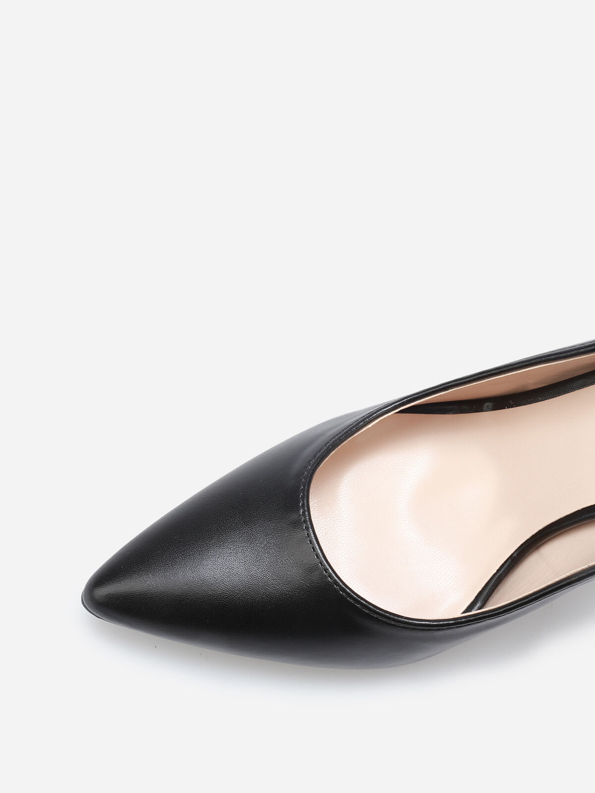 Escarpins pointus à bride arrière- Noir