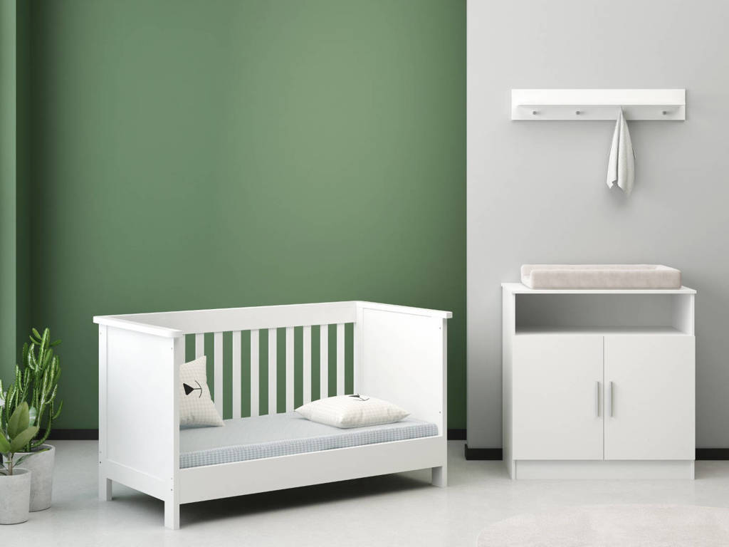 meegroei babykamer Texas Wit (2-delig)