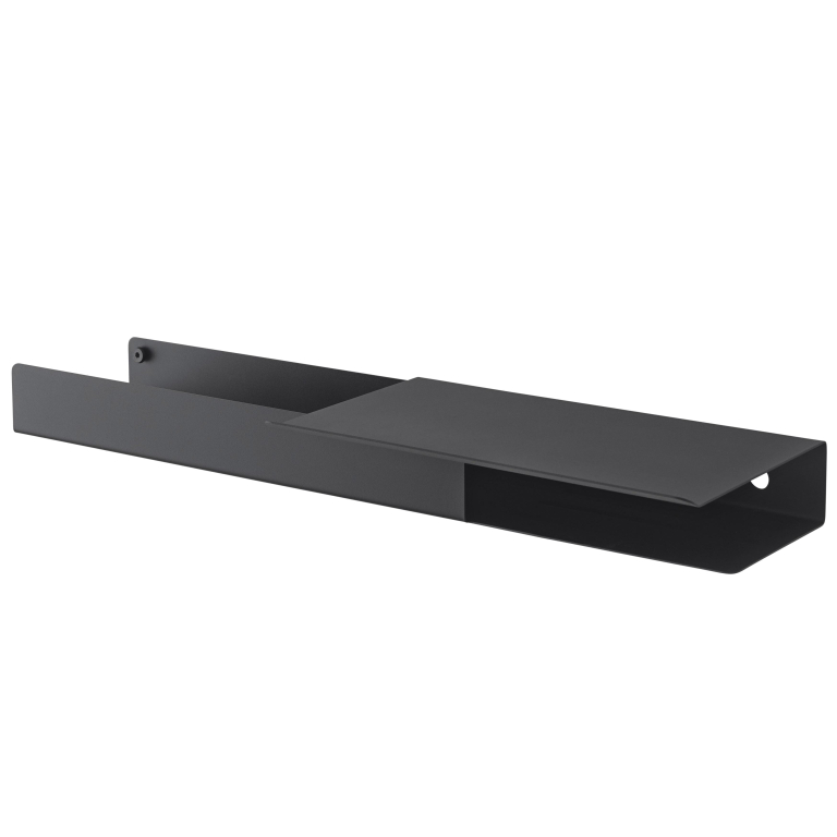 Muuto Folded wandplank laag zwart