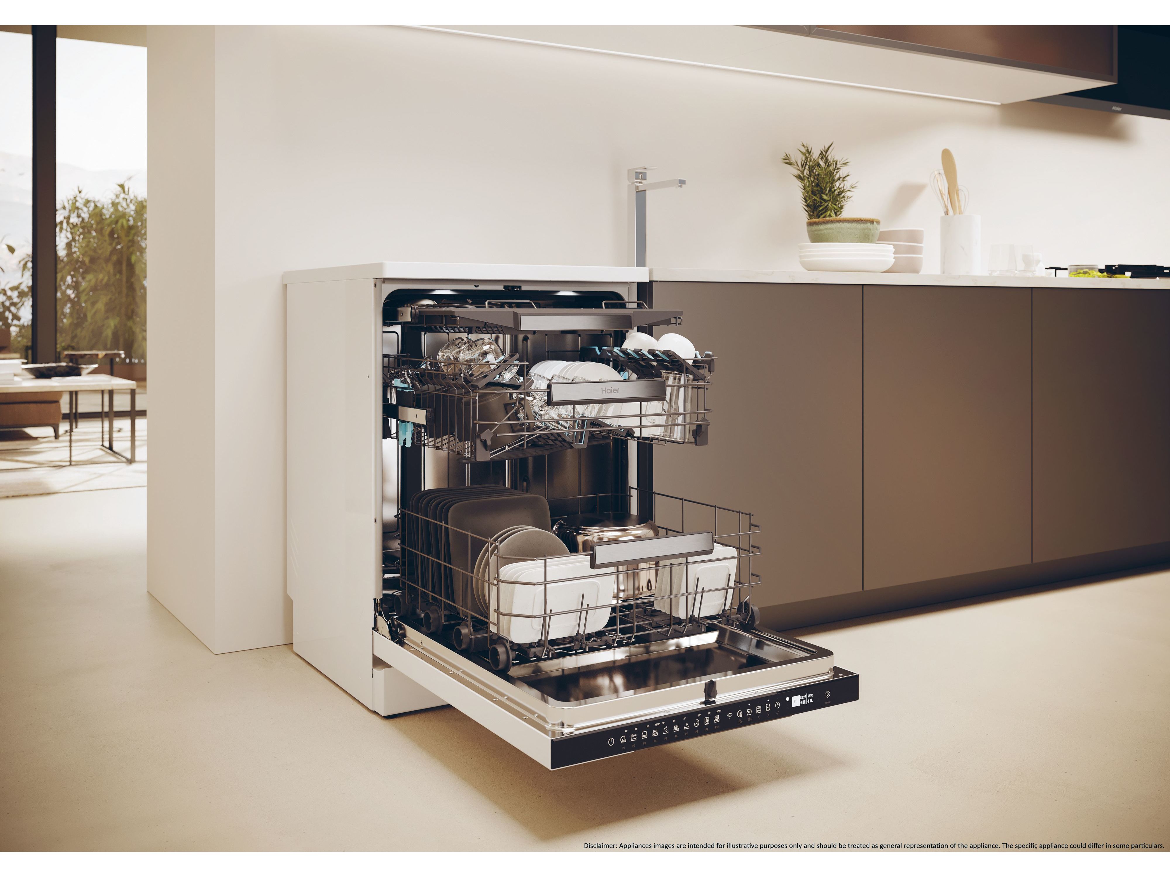 MÁQUINA DE LAVAR LOIÇA HAIER XF 6B2M3PW BRANCO B 16 CONJUNTOS