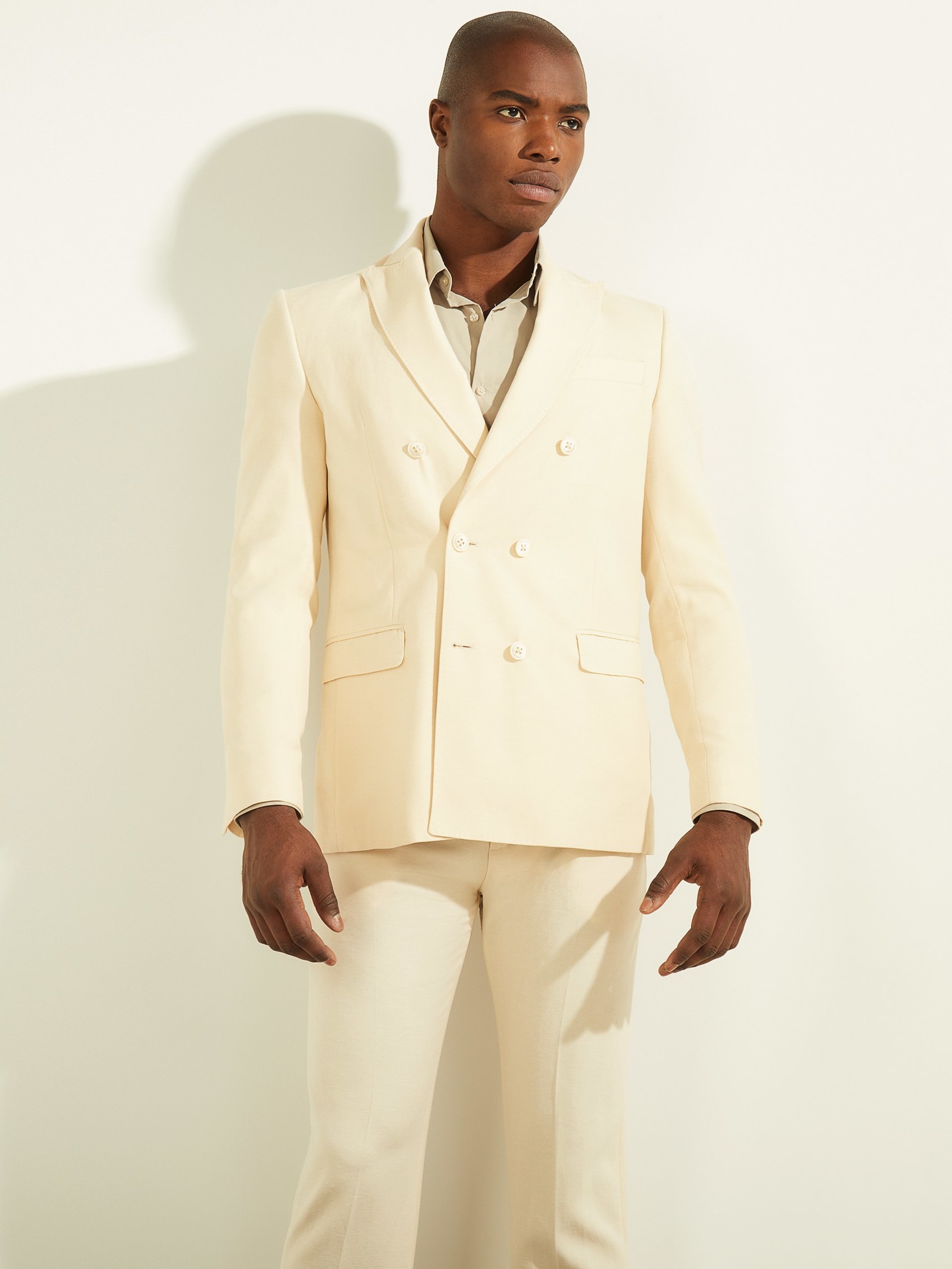 Blazer Eco de Abotoamento Duplo