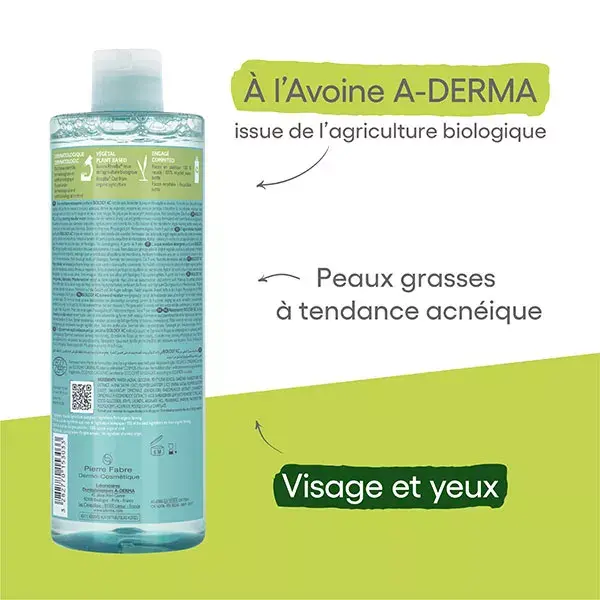 Água Micelar Purificante A-Derma Biology AC 400 ml