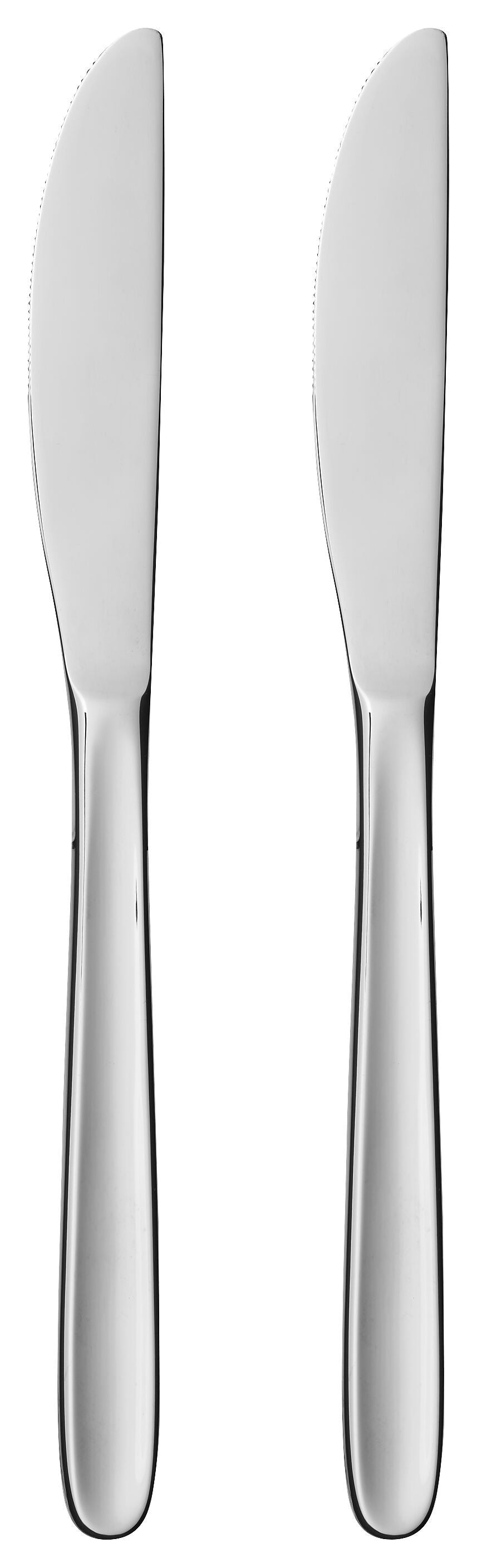 SOLA LAURIANNE Tafelmesser-Set - Chrom / B: 2.1 cm x T: 1.0 cm x H: 22.1 cm