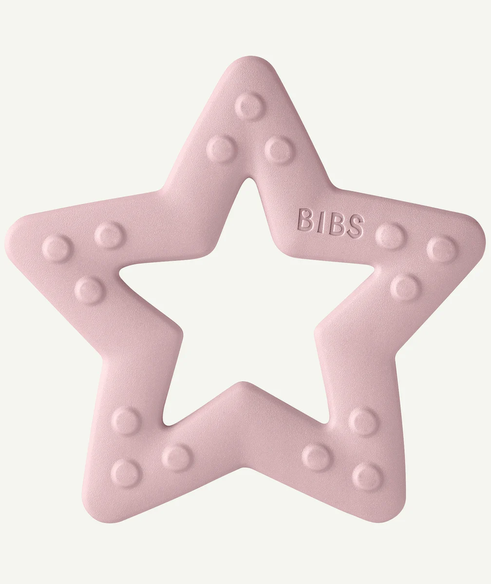 BIBSANNEAU DE DENTITION ÉTOILE LILAS