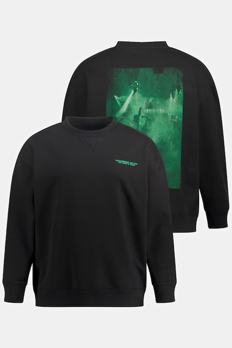 STHUGE Sweatshirt, Langarm, Relaxed Fit, Rückenprint, bis 8 XL