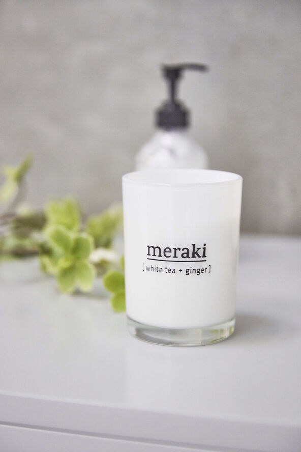 Meraki Duftlys - hvid te & ingefær