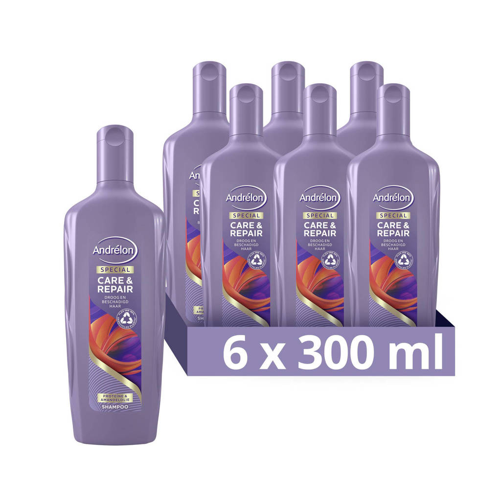 Snelle levering.Care & Repair shampoo - 6 x 300 ml