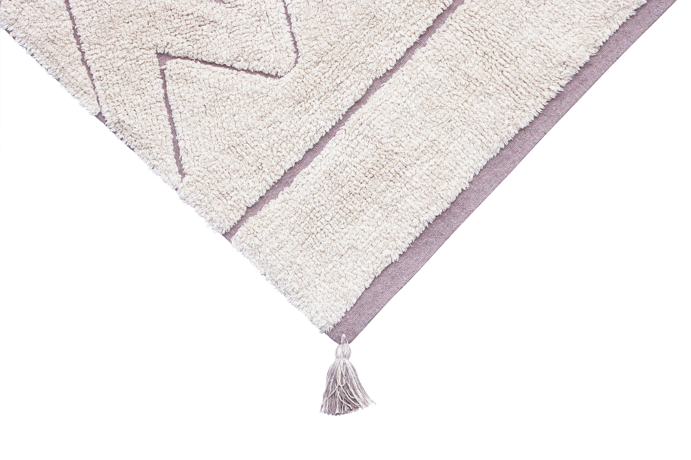 TAPISCYCLED AZTECA - Tapiscycled rectangulaire lavable en coton | Beige