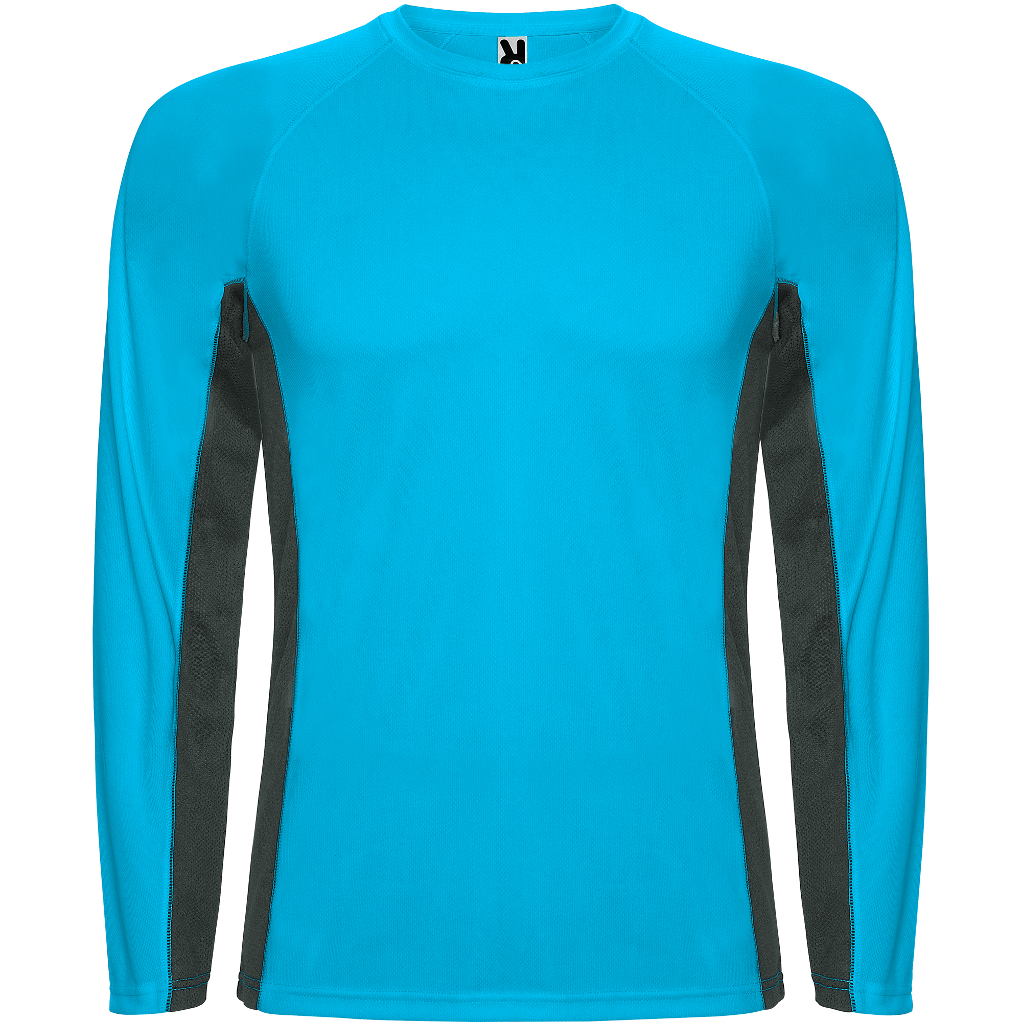 Roly CA6670 - SHANGHAI L/S T-shirt combiné avec deux tissus en polyester