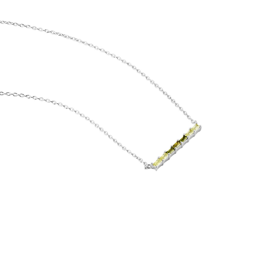 Collier Alexander Argent Blanc Oxyde De Zirconium