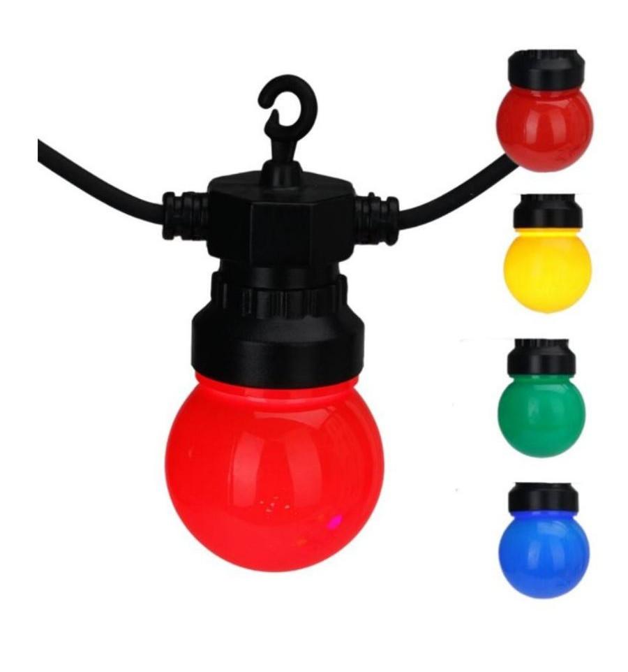 GUIRLANDE LUMINEUSE 20 LED BLANC CHAUD BOULE MULTICOLORE