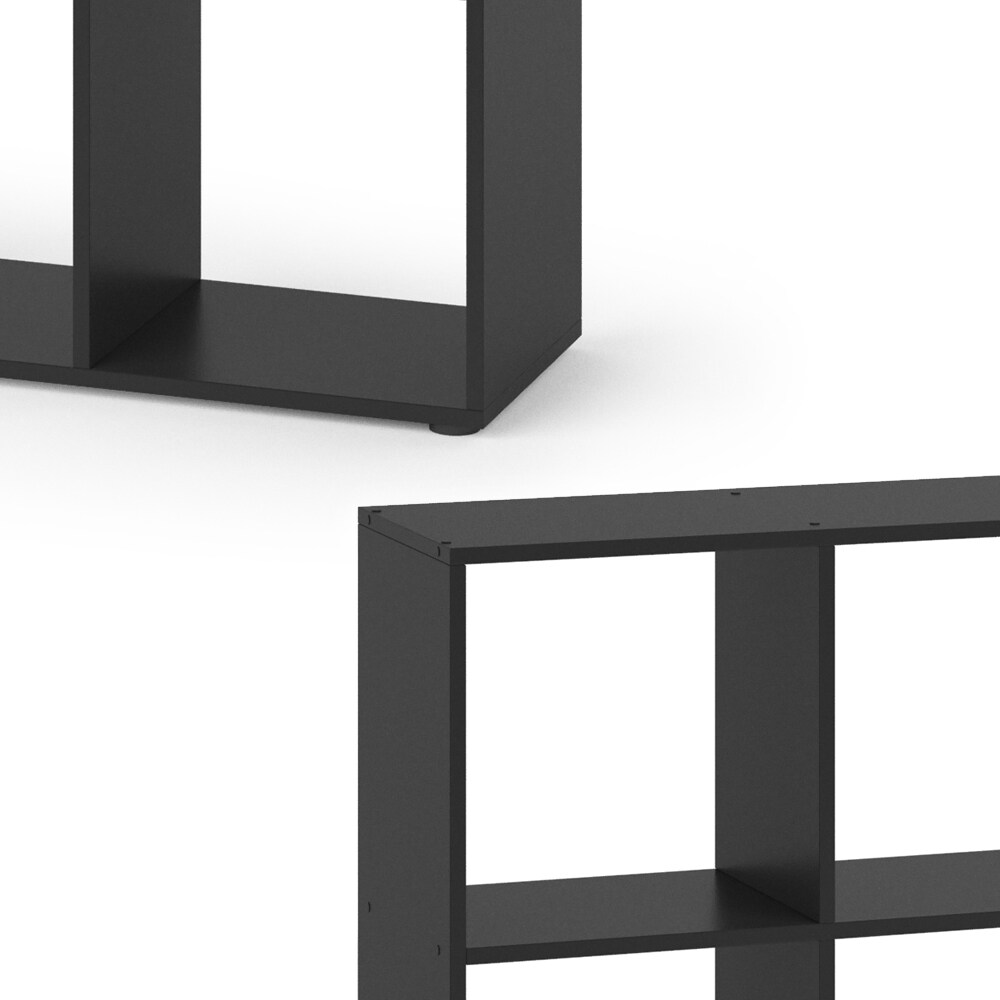 VICCO Raumteiler NOVE 9 Fächer Schwarz - Würfelregal Raumtrenner Standregal