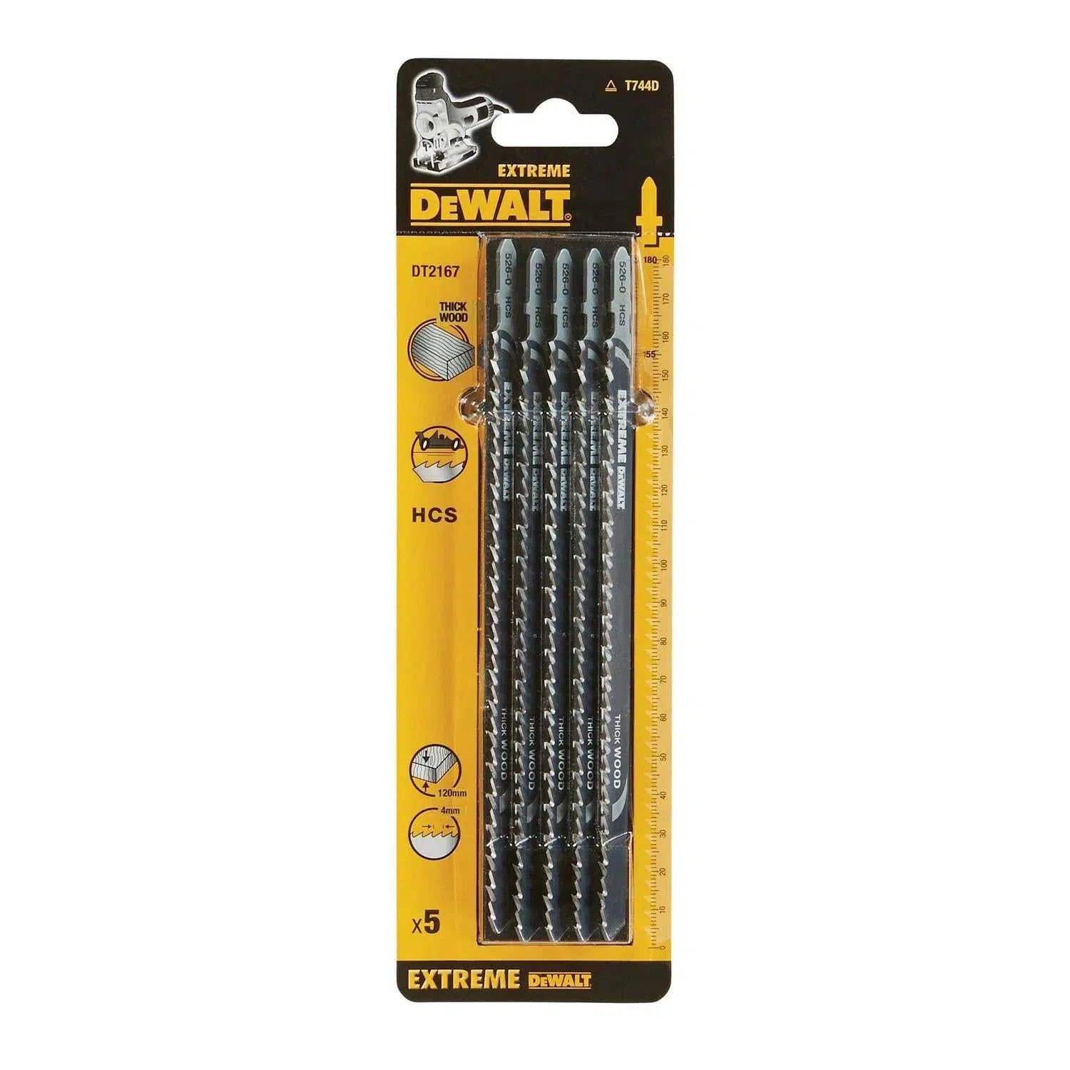 DeWALT DT2167 T 744 D Decoupeerzaagblad voor Hout & Hardhout VE=5