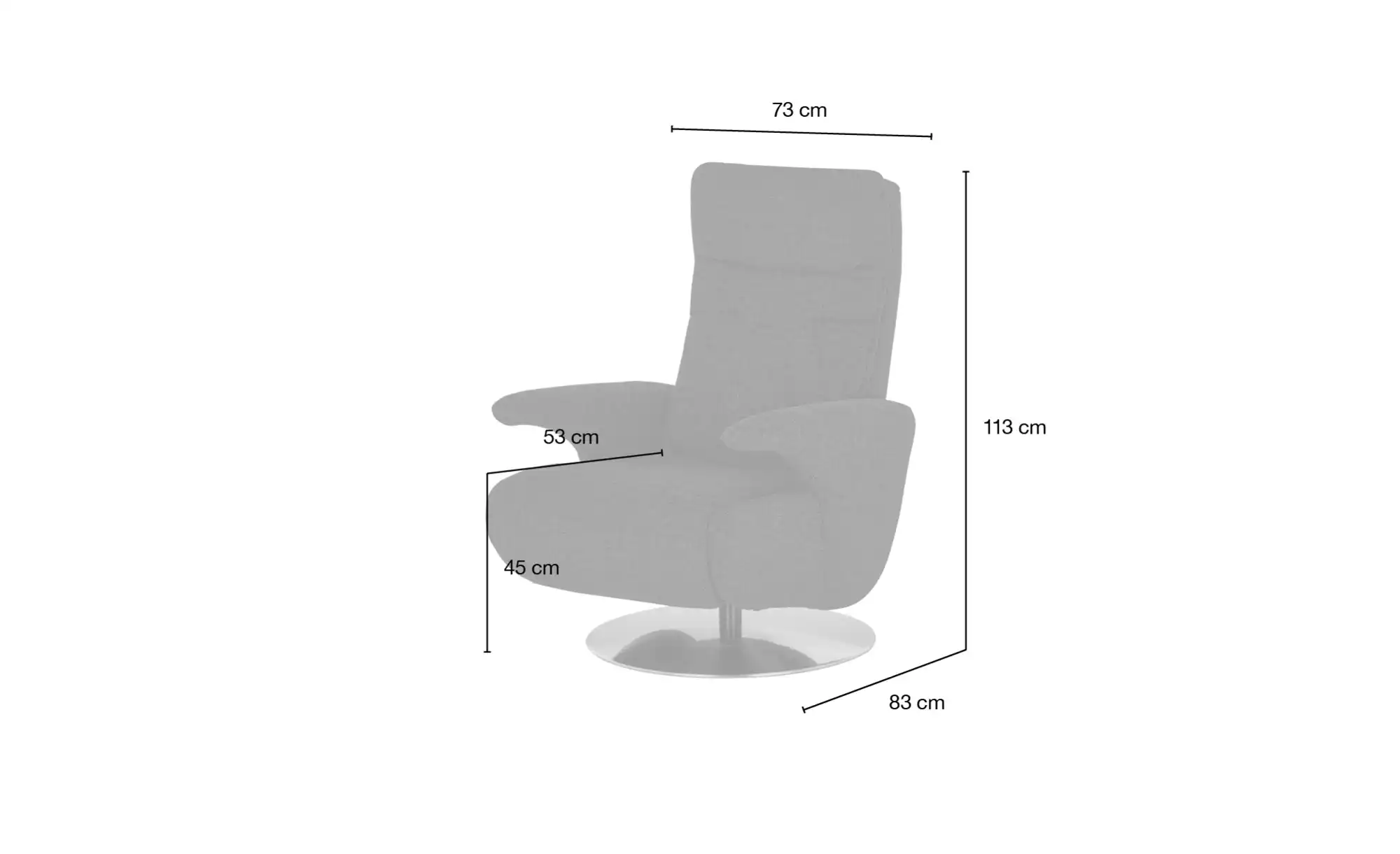 meinSofa Drehsessel Franzi-S