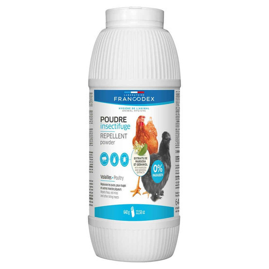 Poudre insectifuge pour volaille : 640 gr