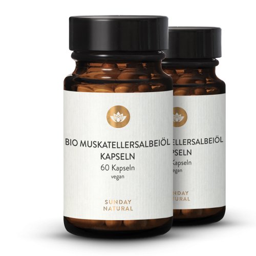 Sunday Natural Products  Bio Muskatellersalbeiöl Kapseln