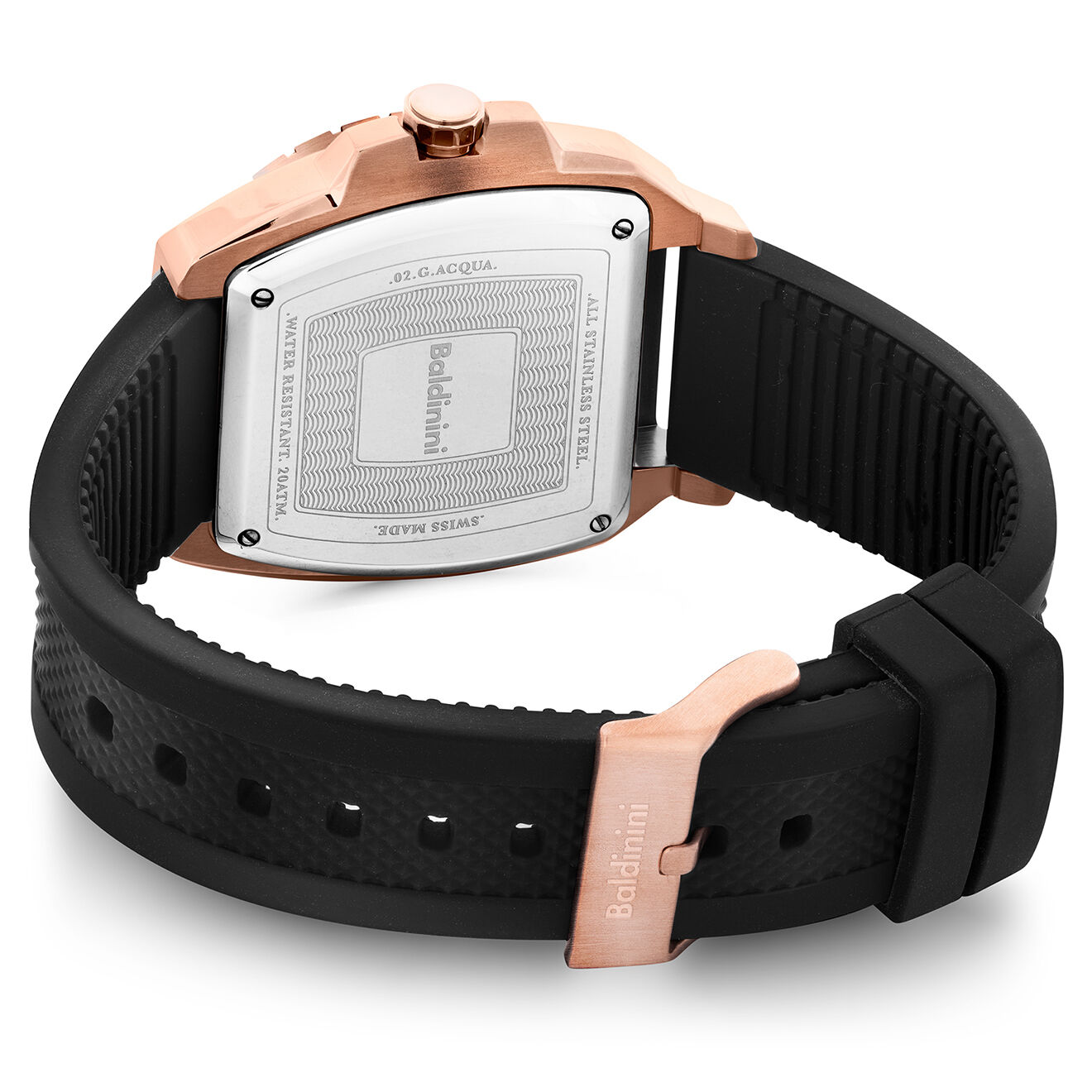 Baldinini Montre Homme en Caoutchouc Acqua noire